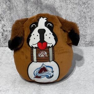 Colorado Avalanche Bernie Mascot Round Plush Stuffed Animal Mascot Factory NHL